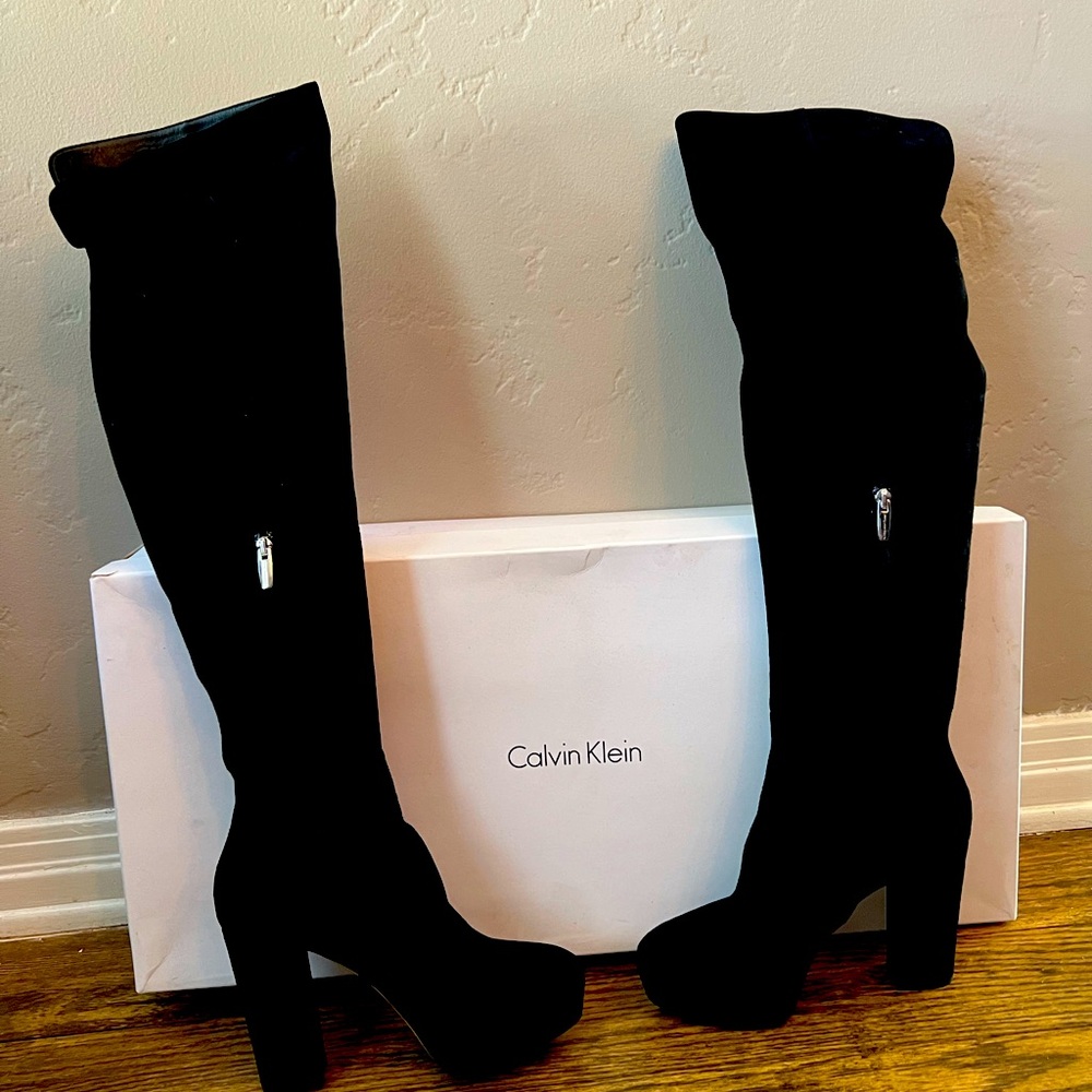 Calvin Klein over-knee boot women